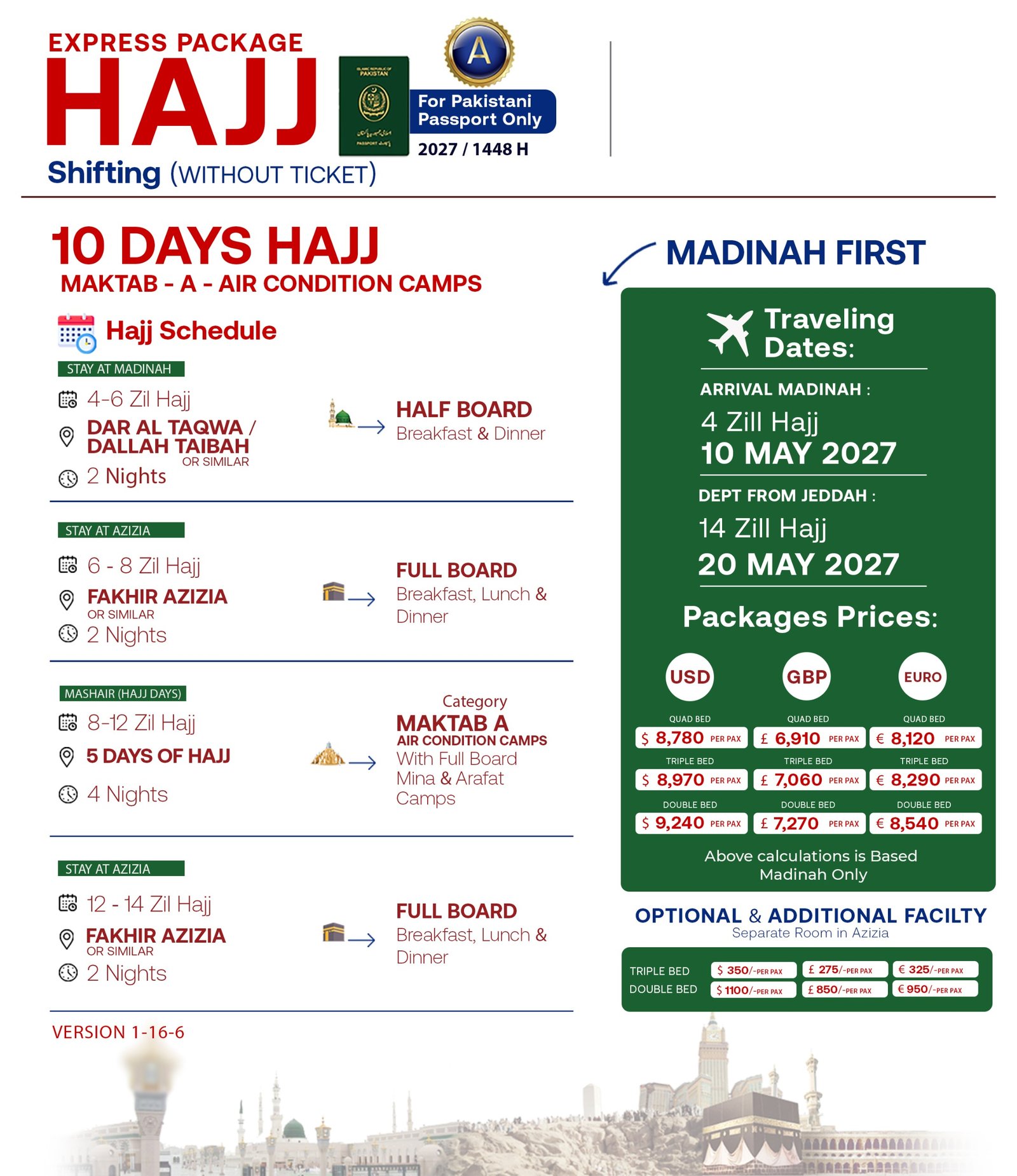 Maktab A Hajj Package 2027
