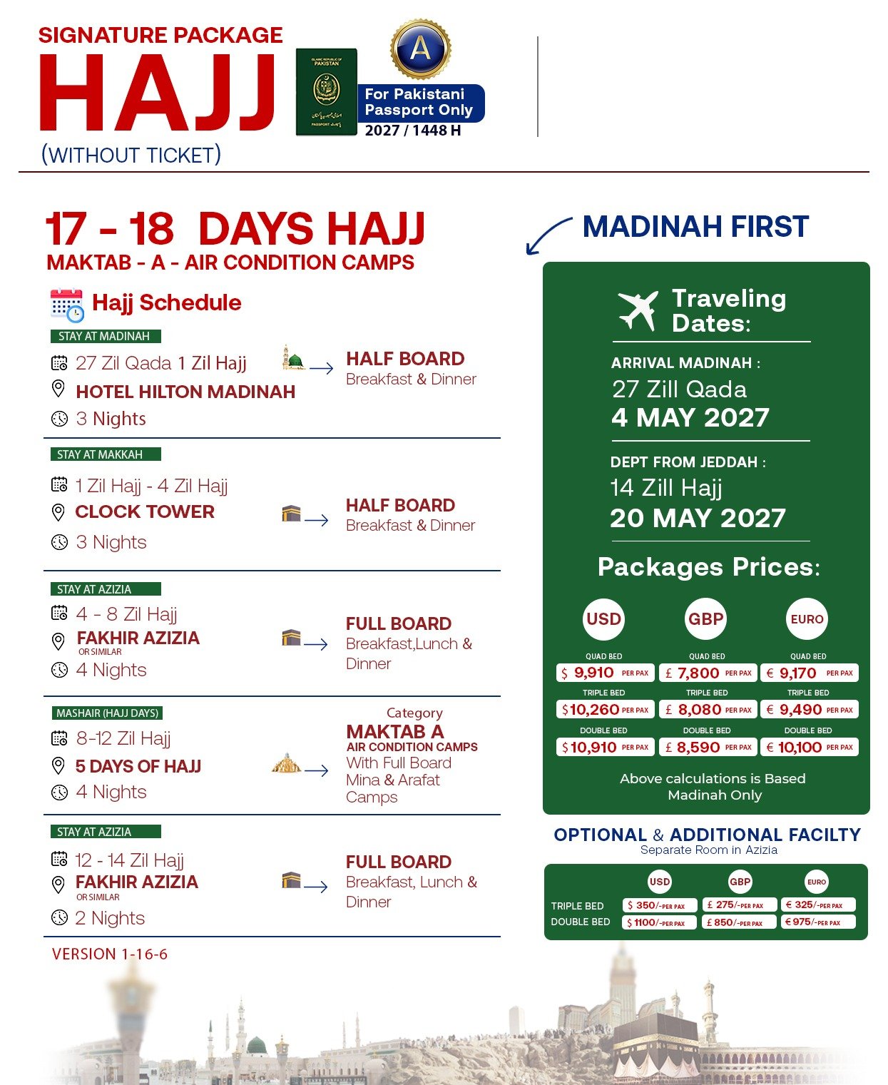 Maktab A Hajj Package 2027